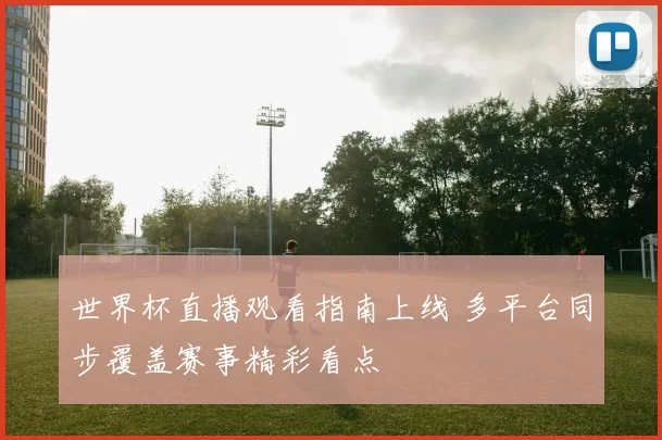 世界杯直播观看指南上线 多平台同步覆盖赛事精彩看点